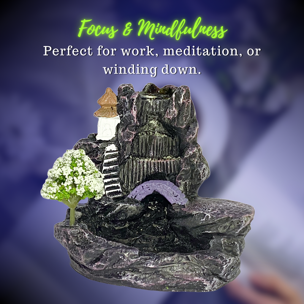 Backflow Incense Burner for Relaxation & Stress Relief - Veliora Zen Cascade™